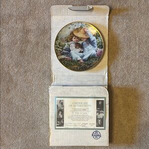 March of Dimes "A Time to Love" plate